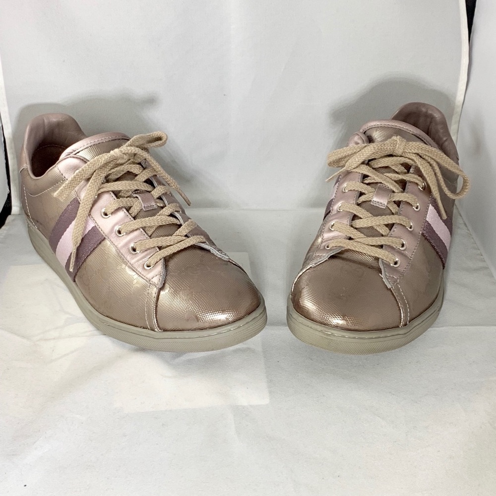 Gucci Impeme Rose Gold Color Sneaker Size 38.5